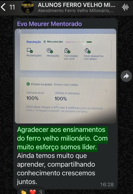 Aluno com reputação verde